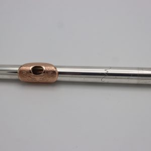 Weissman McKenna engraved gold-plated lip plate flute headjoint